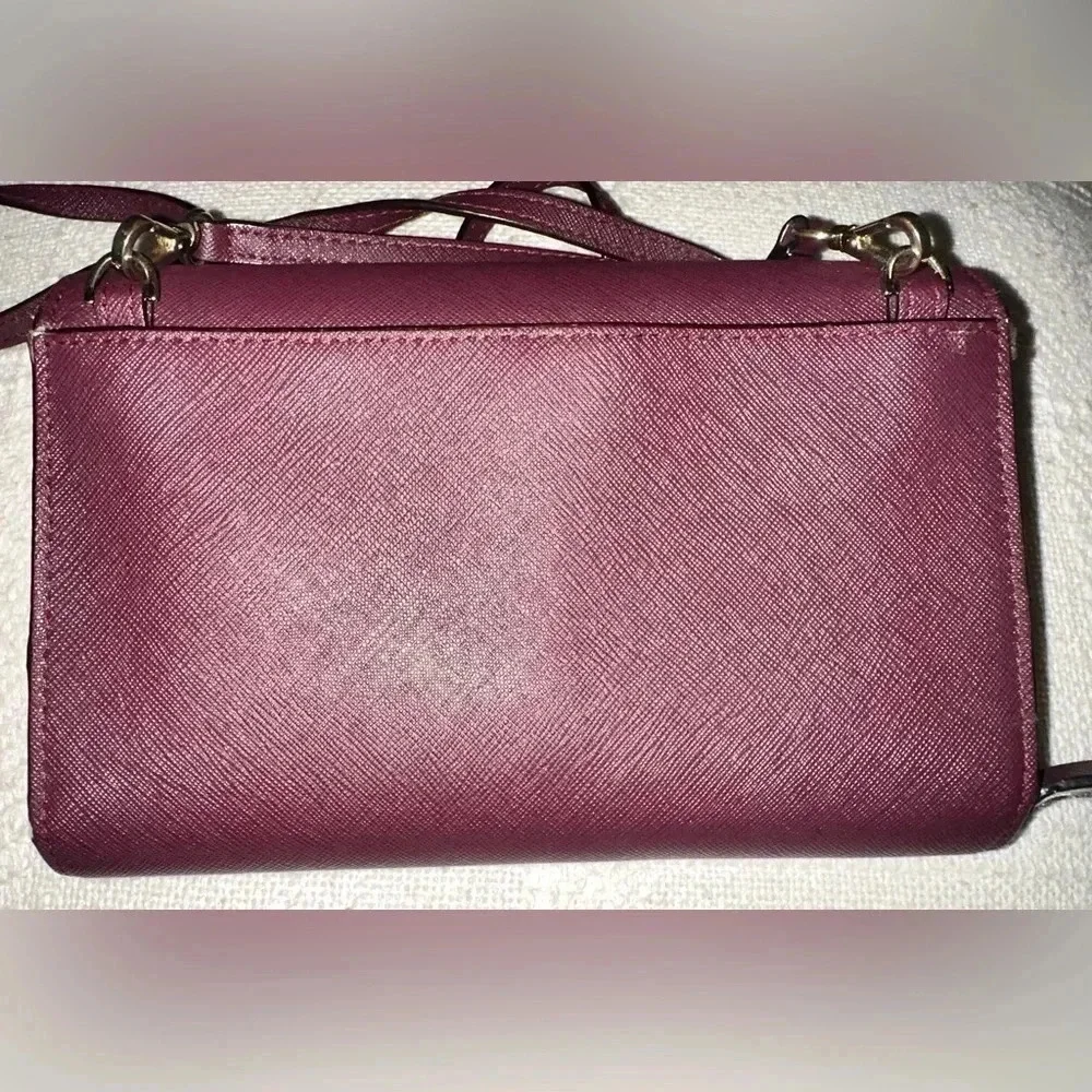 Kate Spade Laurel Way Winni Chocolate Cherry Crossbody Wallet
